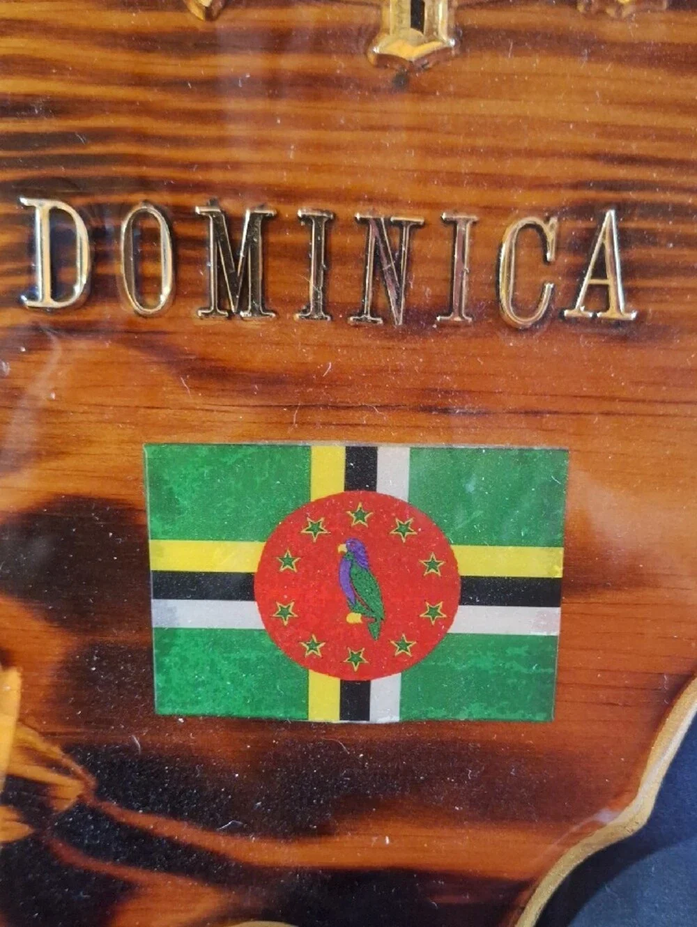 Vintage Artisan Dominica Wooden Wall Clock with Praying Hands